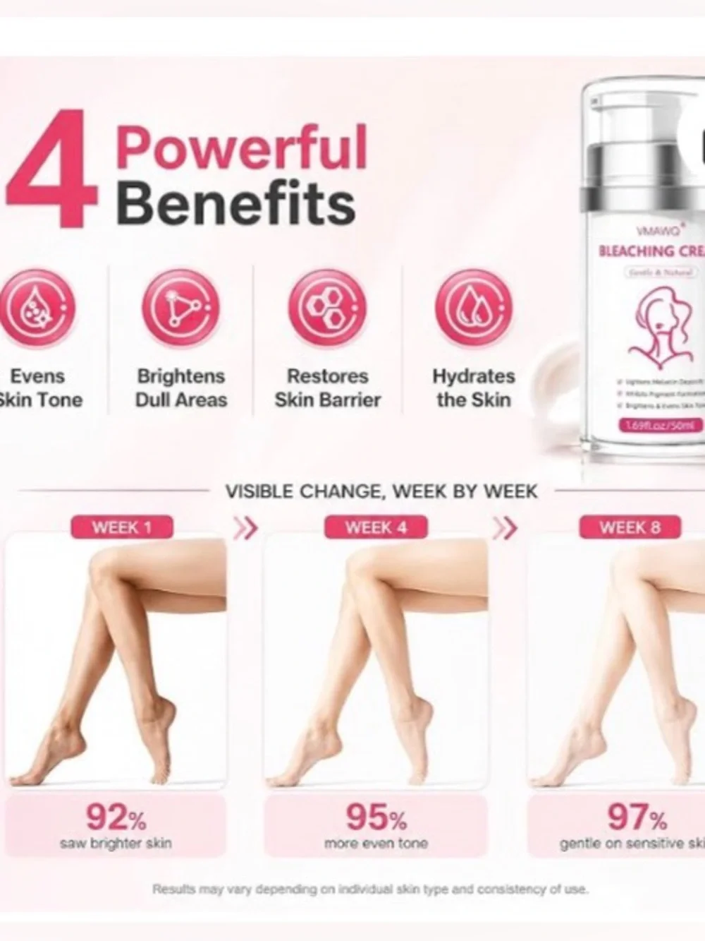 🆕 VMAWQ Whitening & Brightening Cream – 50ml / 1.69 fl oz – NEW